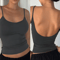 Backless Solid Color Cami Crop Top Y2K Streetwear Summer Essential 6