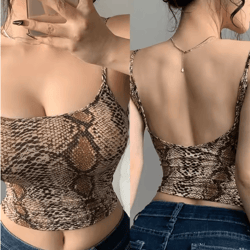 backless solid color cami crop top – y2k streetwear summer essential