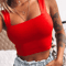 Square Neck Backless Summer Crop Top Casual Off Shoulder Cami For Women 1