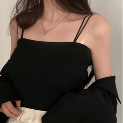 2025 slim halter crop top – backless solid summer camisole for women
