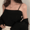 2025 Slim Halter Crop Top Backless Solid Summer Camisole For Women 0