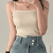 2025 Slim Halter Crop Top Backless Solid Summer Camisole For Women 9