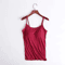 2024 Padded Bra Spaghetti Strap Camisole Supportive Solid Summer Tank For Women 3
