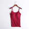 2024 Padded Bra Spaghetti Strap Camisole Supportive Solid Summer Tank For Women 3