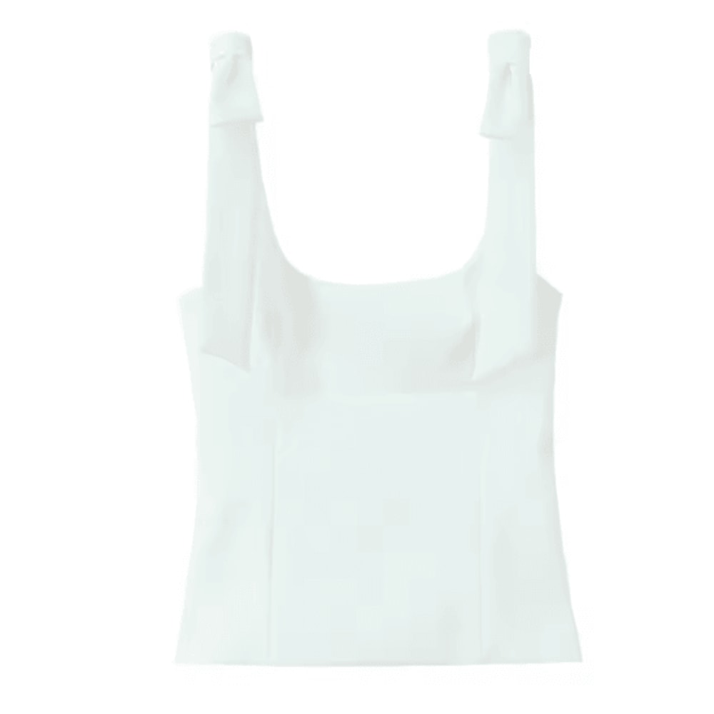 HXAO Butterfly Off Shoulder Crop Top Cute Bow Backless Summer Cami 2