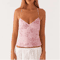 Y2K Sequin Halter Crop Top With Pearl Rhinestone Detail Summer Party Cami 2