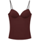 HXAO Burgundy Corset Bustier Camisole Backless Sleeveless Going Out Top For Women 1