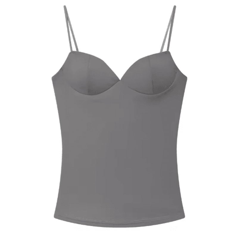 HXAO Burgundy Corset Bustier Camisole Backless Sleeveless Going Out Top For Women 2