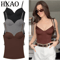 HXAO Burgundy Corset Bustier Camisole Backless Sleeveless Going Out Top For Women 0