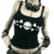 Vintage Skull Print Backless Goth Tank Top Low Cut Grunge Streetwear Camisole 1