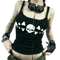 Vintage Skull Print Backless Goth Tank Top Low Cut Grunge Streetwear Camisole 1