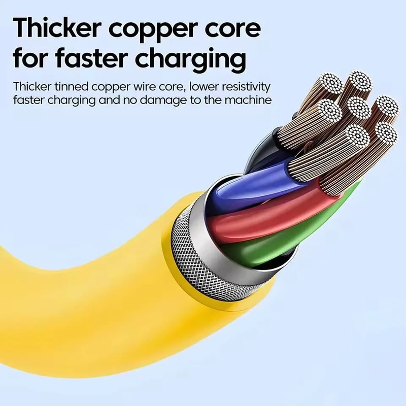 15M 65W 4 In 1 Fast Charging Cable Zinc Alloy USB C PD Spring Data Cable For IPhone Samsung Xiaomi 2
