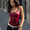 Square Neck Y2K Sleeveless Tank Top Korean Fashion Summer Cami For Women 8