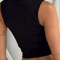 Sleeveless Collar Black Y2K Crop Top Sexy Slim Fit Summer Tank For Women 2