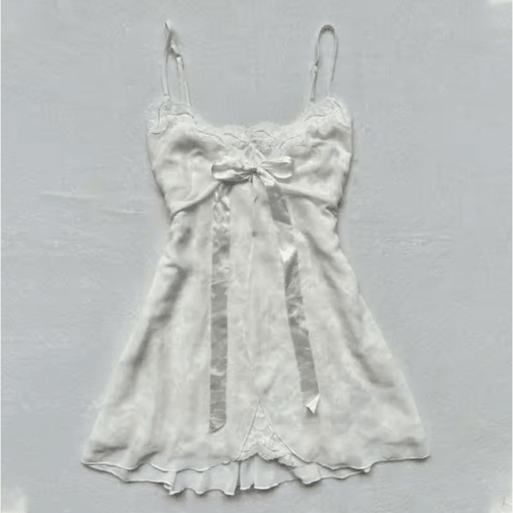 Y2K Backless Slim Sling Crop Tank Goth Punk Coquette Harajuku Top 3