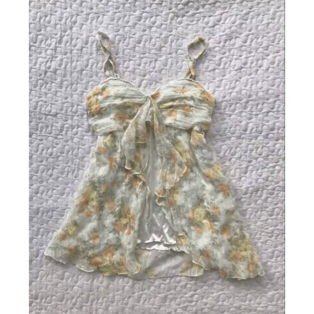 Y2K Backless Slim Sling Crop Tank Goth Punk Coquette Harajuku Top 4