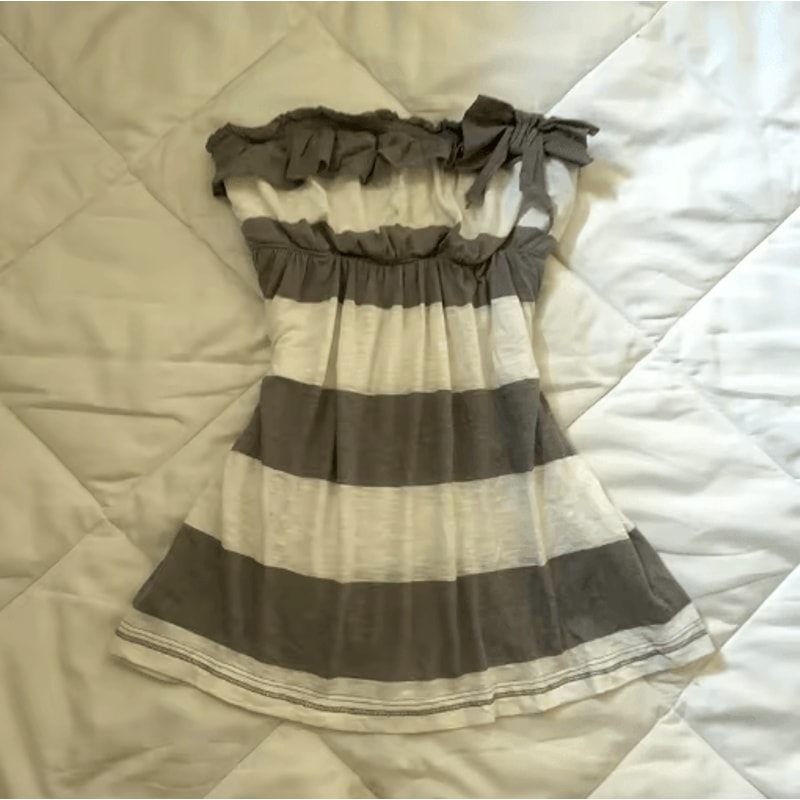 Y2K Backless Slim Sling Crop Tank Goth Punk Coquette Harajuku Top 5