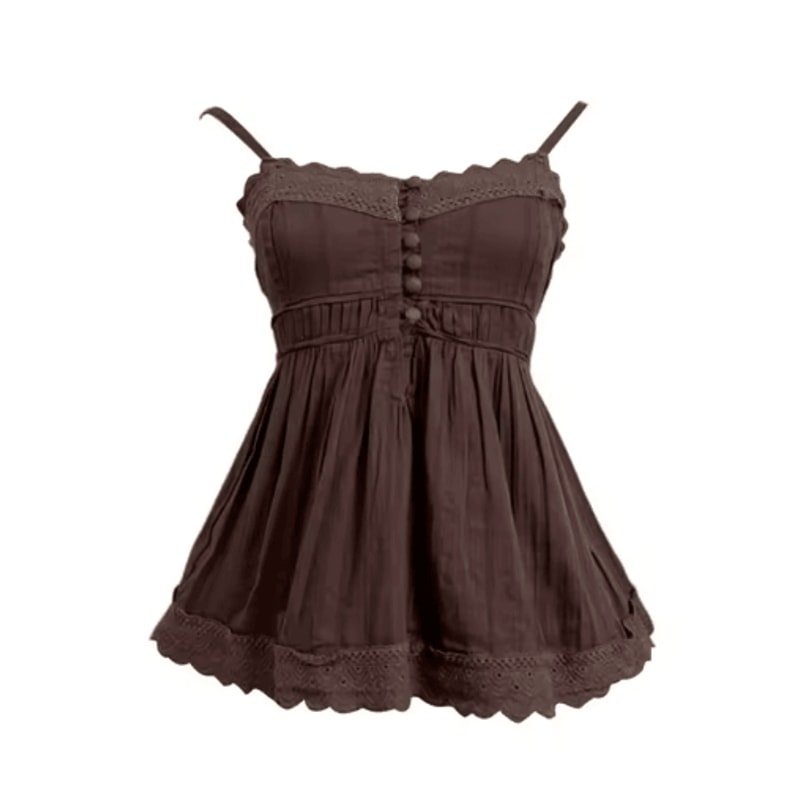 Y2K Backless Slim Sling Crop Tank Goth Punk Coquette Harajuku Top 13