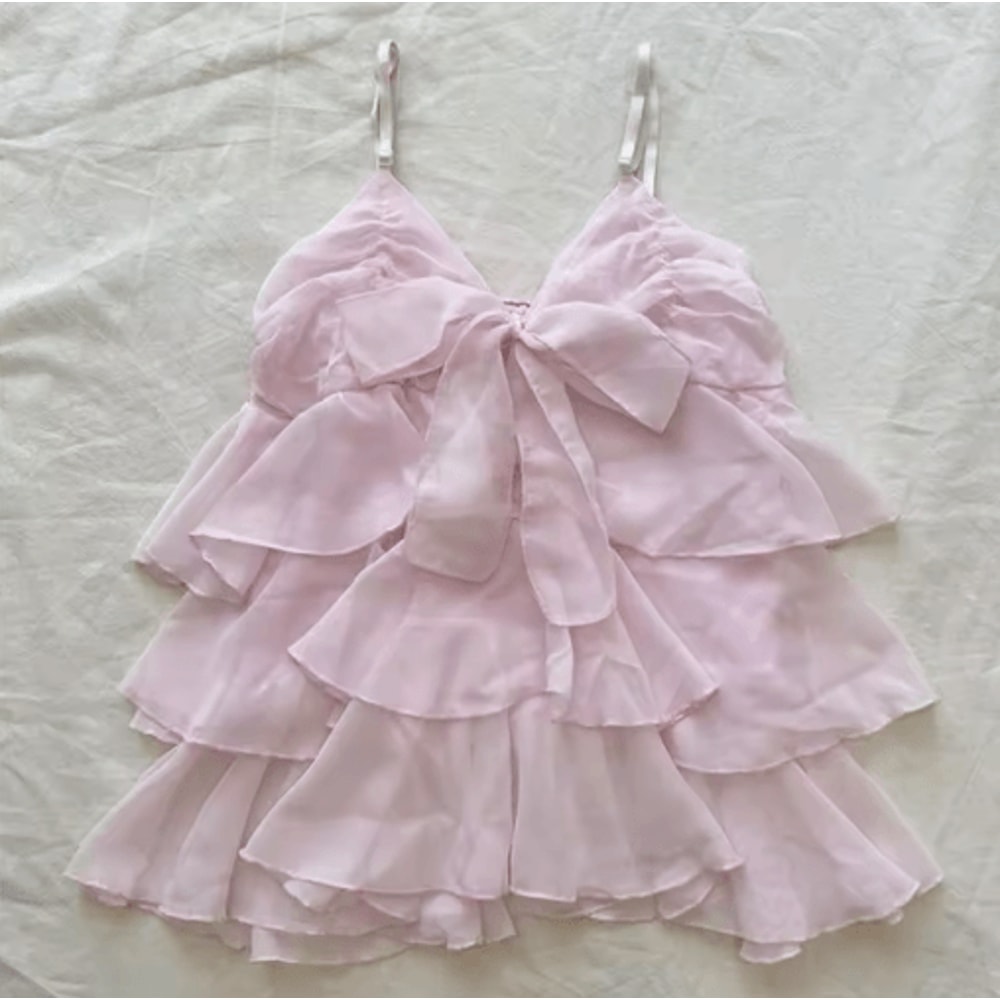 Y2K Backless Slim Sling Crop Tank Goth Punk Coquette Harajuku Top 14