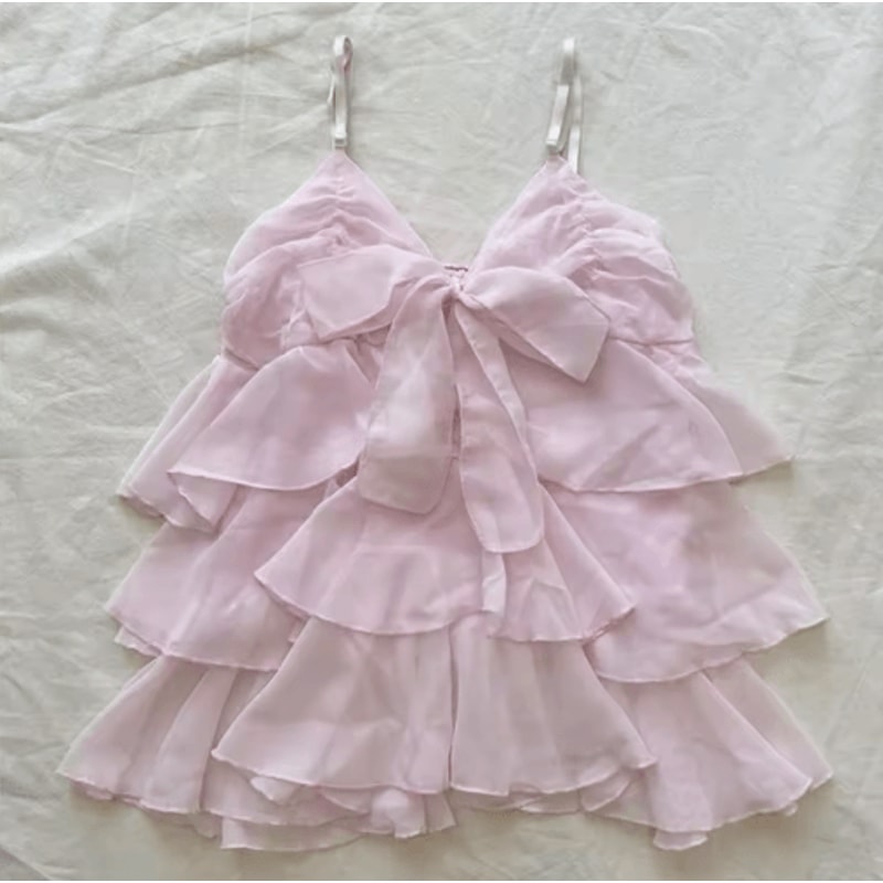 Y2K Backless Slim Sling Crop Tank Goth Punk Coquette Harajuku Top 14