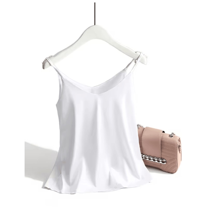 Spaghetti Strap Cami Satin Tank Top Summer Camisole 1