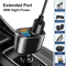 UYUXIO 30W PD USB C Car Charger Multi Port Fast Charging Adapter With Voltage Display 5