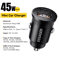 Essager 45W Mini USB C Car Charger PD 30 QC 30 Fast Charging Adapter 1
