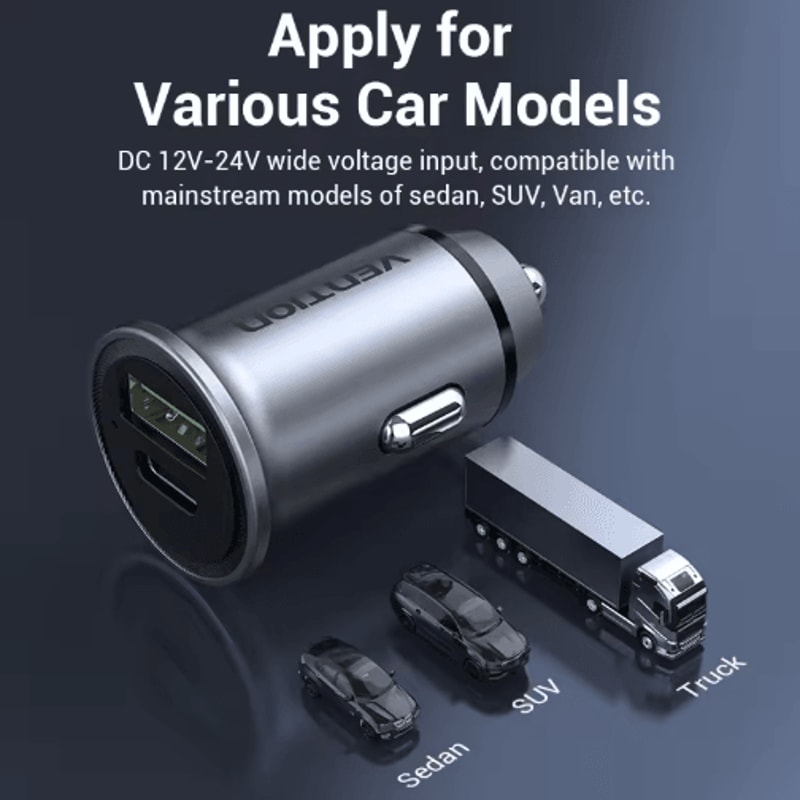 30W PD 40 Quick Charge 30 USB C Car Charger For IPhone 16 Samsung Xiaomi 1