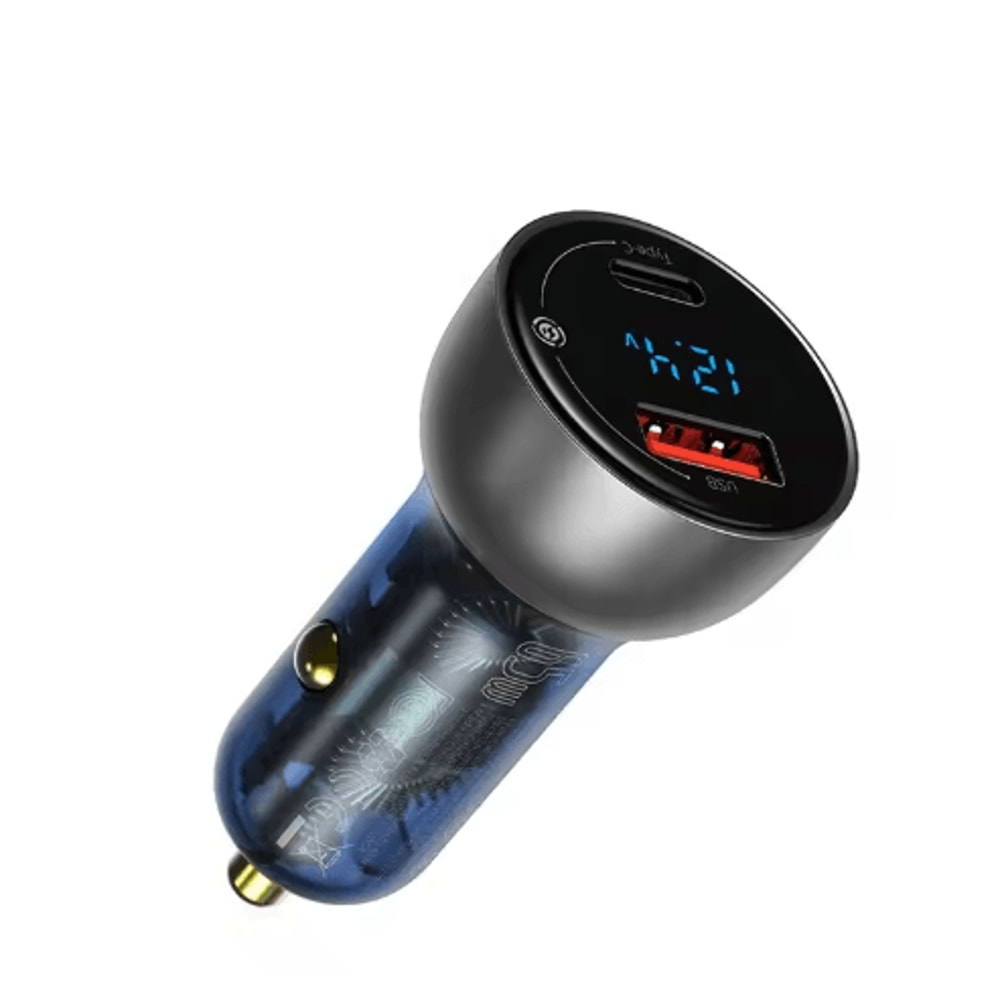 Baseus 65W PPS USB C PD Car Charger Dual Port Fast Charger For Laptop IPhone 2