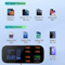 40W 8 Port USB Car Charger With QC30 PD Type C LED Display 2