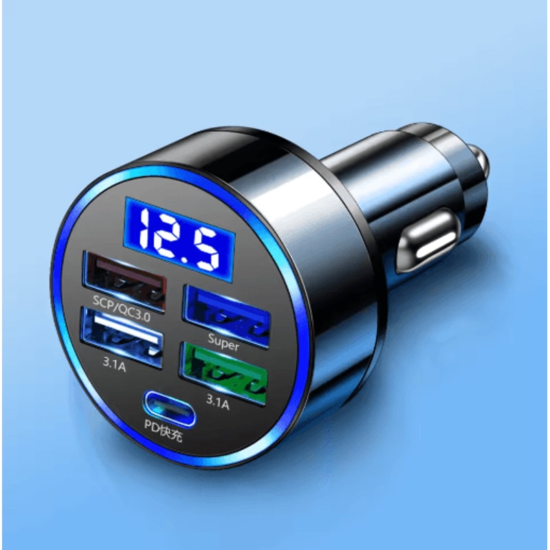 Vumpach 250W 5 Port USB Car Charger 7A Mini Fast Charging Adapter 1