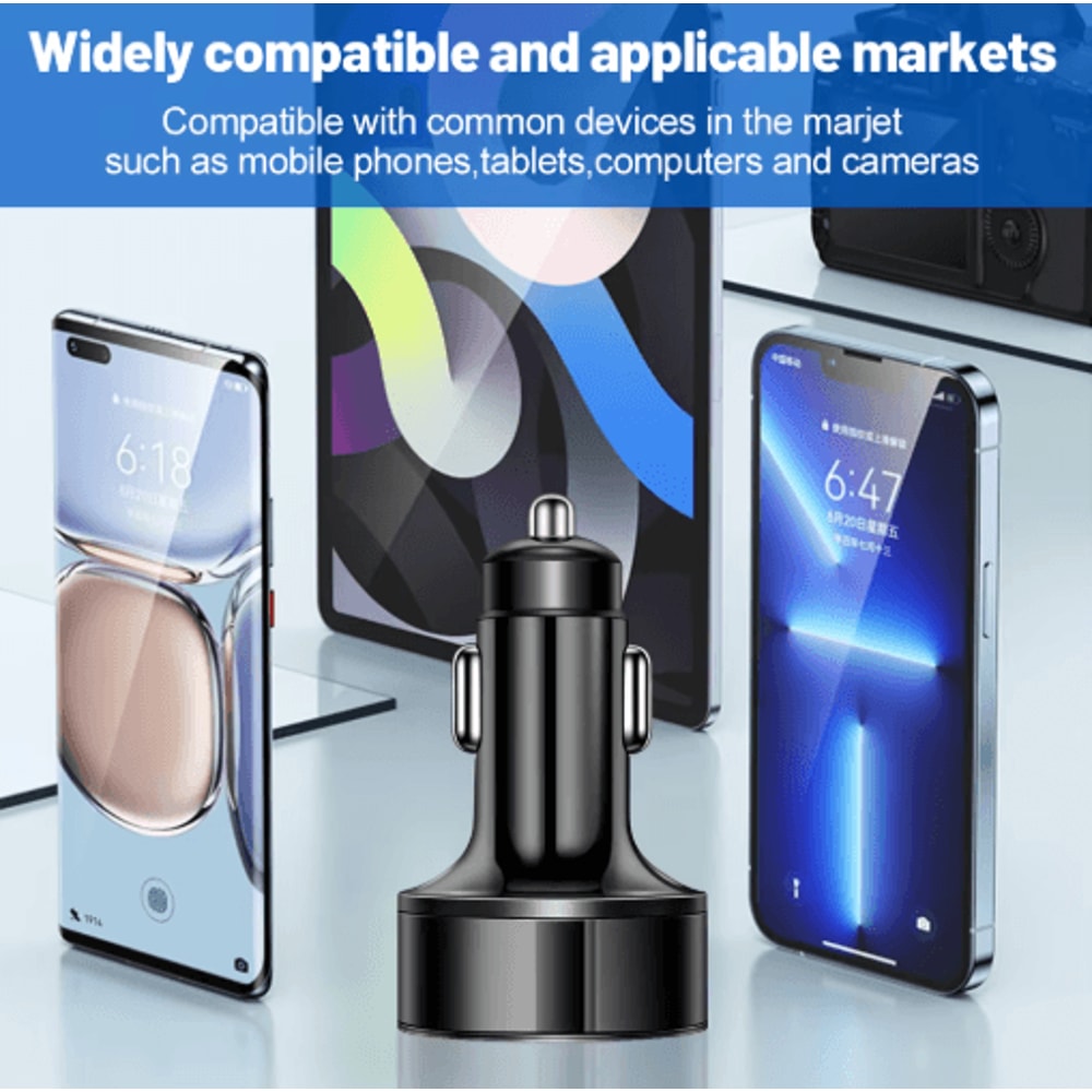 Vumpach 250W 5 Port USB Car Charger 7A Mini Fast Charging Adapter 2