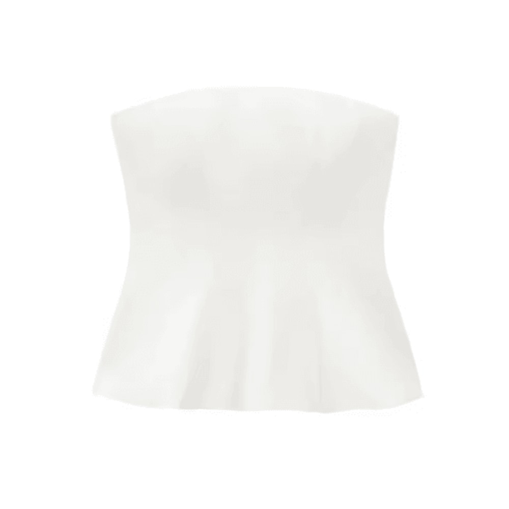 KONDALA Butter Yellow Strapless Ruffle Cami Y2K Summer Streetwear Top 3