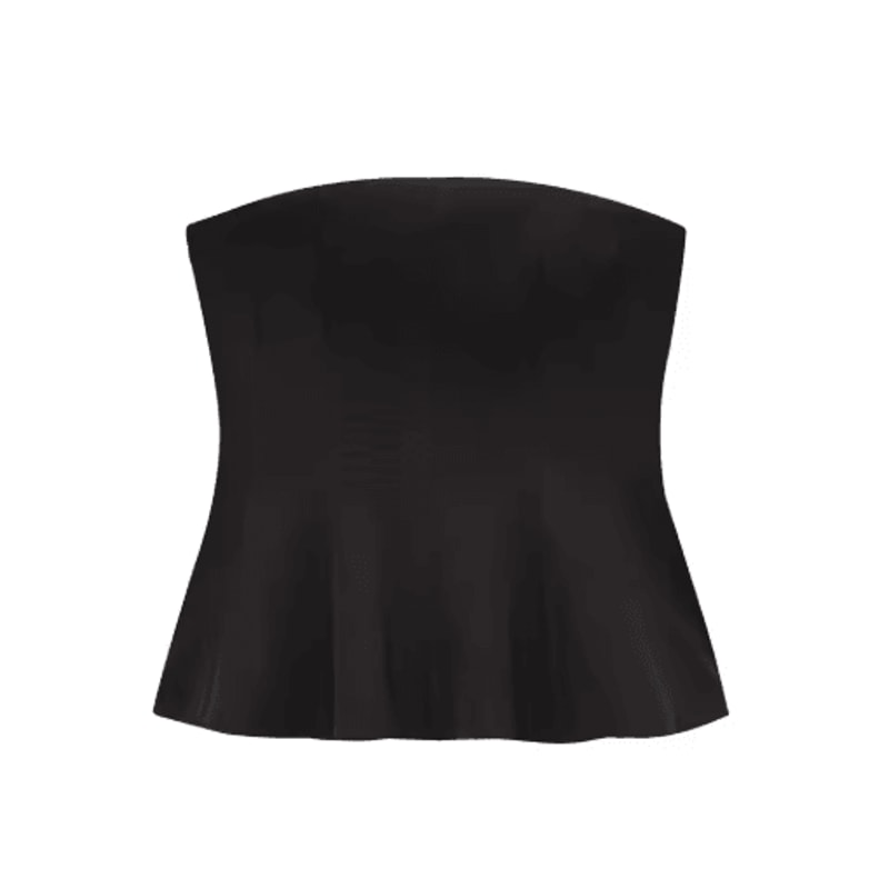 KONDALA Butter Yellow Strapless Ruffle Cami Y2K Summer Streetwear Top 5