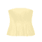 KONDALA Butter Yellow Strapless Ruffle Cami Y2K Summer Streetwear Top 6