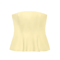 KONDALA Butter Yellow Strapless Ruffle Cami Y2K Summer Streetwear Top 6