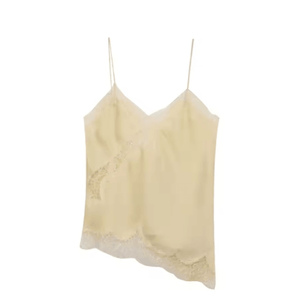 NLZGMSJ 2025 Lace Embellished Camisole Off Shoulder Sleeveless Summer Top 5