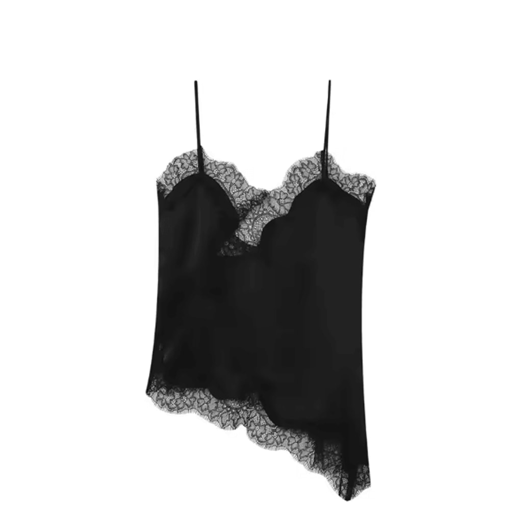 NLZGMSJ 2025 Lace Embellished Camisole Off Shoulder Sleeveless Summer Top 6