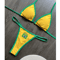 Embroidered Brazil Flag Bikini Contrast Split Patchwork Swimsuit 1