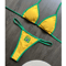 Embroidered Brazil Flag Bikini Contrast Split Patchwork Swimsuit 1