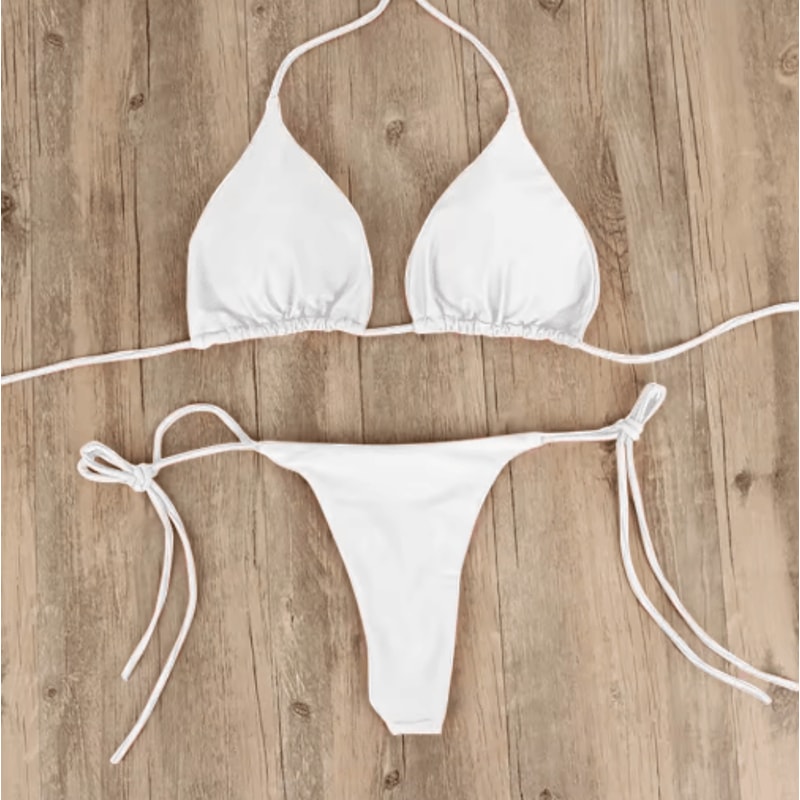 Summer Push Up Bikini Set Padded Thong Two Piece Swimsuit 2