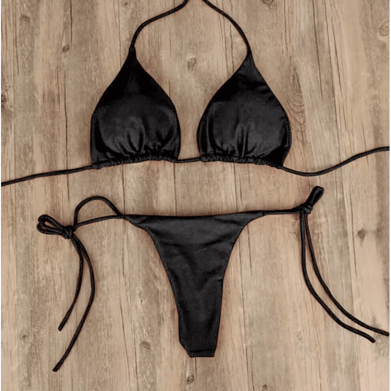 Summer Push Up Bikini Set Padded Thong Two Piece Swimsuit 6