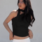 Backless Off Shoulder Halter Crop Top Vintage Y2K Summer Tank 3