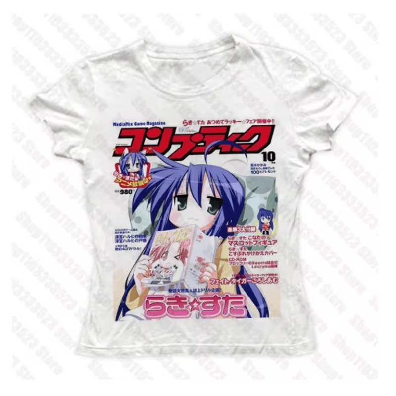 Kawaii Y2K Tank Top Harajuku Letter Print Vintage 90s Crop Vest 1