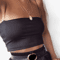 2024 Womens Elastic Cotton Crop Top Sleeveless Summer Cami 5