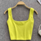 Womens Backless Y2K Crop Top Slim Fit Sleeveless Cami 1