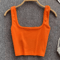 Womens Backless Y2K Crop Top Slim Fit Sleeveless Cami 5