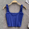 Womens Backless Y2K Crop Top Slim Fit Sleeveless Cami 8
