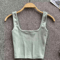 Womens Backless Y2K Crop Top Slim Fit Sleeveless Cami 9