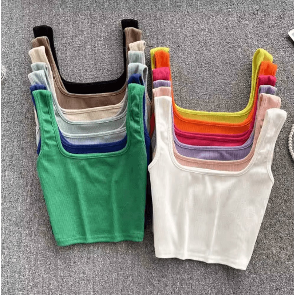 Womens Backless Y2K Crop Top Slim Fit Sleeveless Cami 0